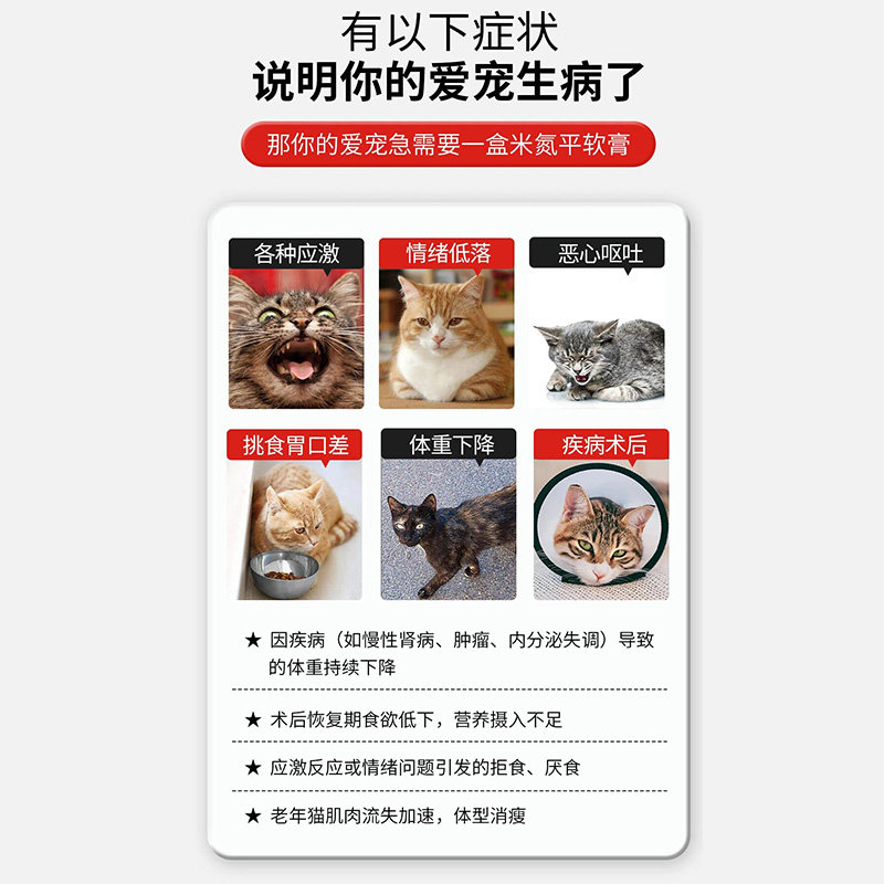米氮平透皮剂软膏猫5g装专用促食欲猫厌食应激开胃抑郁宠物透皮膏,淘宝优惠券,粉丝福利购,淘宝优惠卷