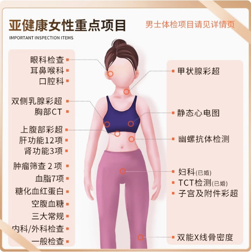 【御湘湖】杭州中青年亚健康体检男女士瑞慈美年大健康体检套餐 - 图2
