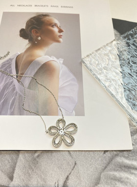 花朵小众设计感秋冬太阳花项链