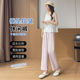 Summer Thin High Waist Drape ກາງເກງຂາຍາວຂອງແມ່ຍິງ