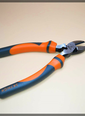 奥新澳新工具斜嘴钳6寸电工省力钢丝老虎钳剪线钳高碳钢钳子