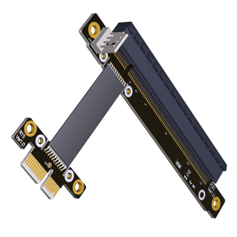 NGFF 专业显卡声卡延长线 PCI-E 3.0 x16转x1 A卡N卡全速兼容 - 图0
