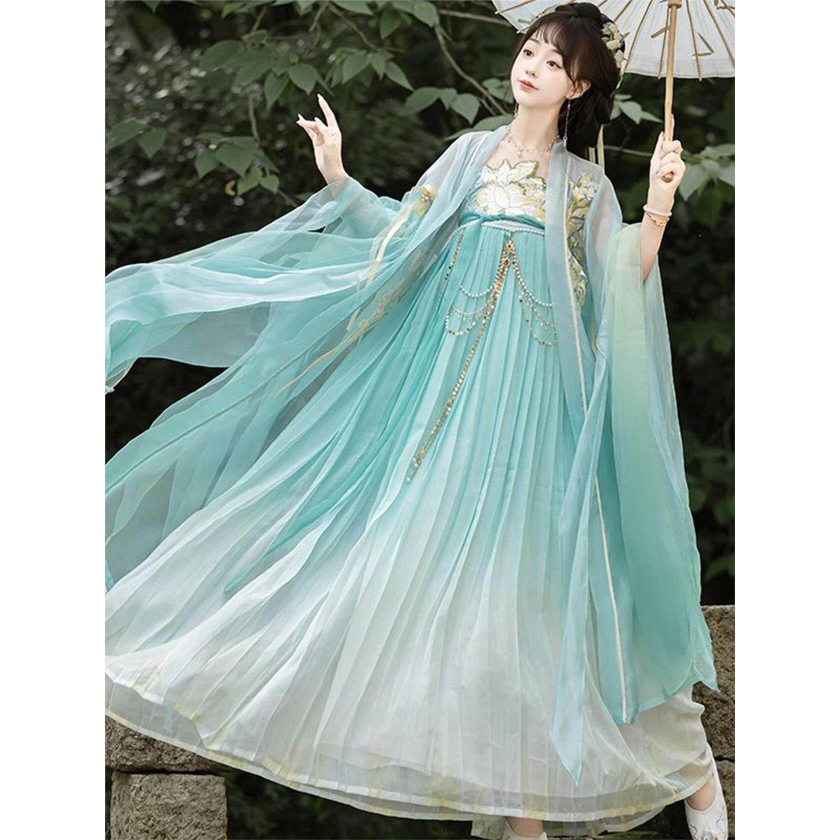Original Hanfu women's 2026 new chest-length clothing