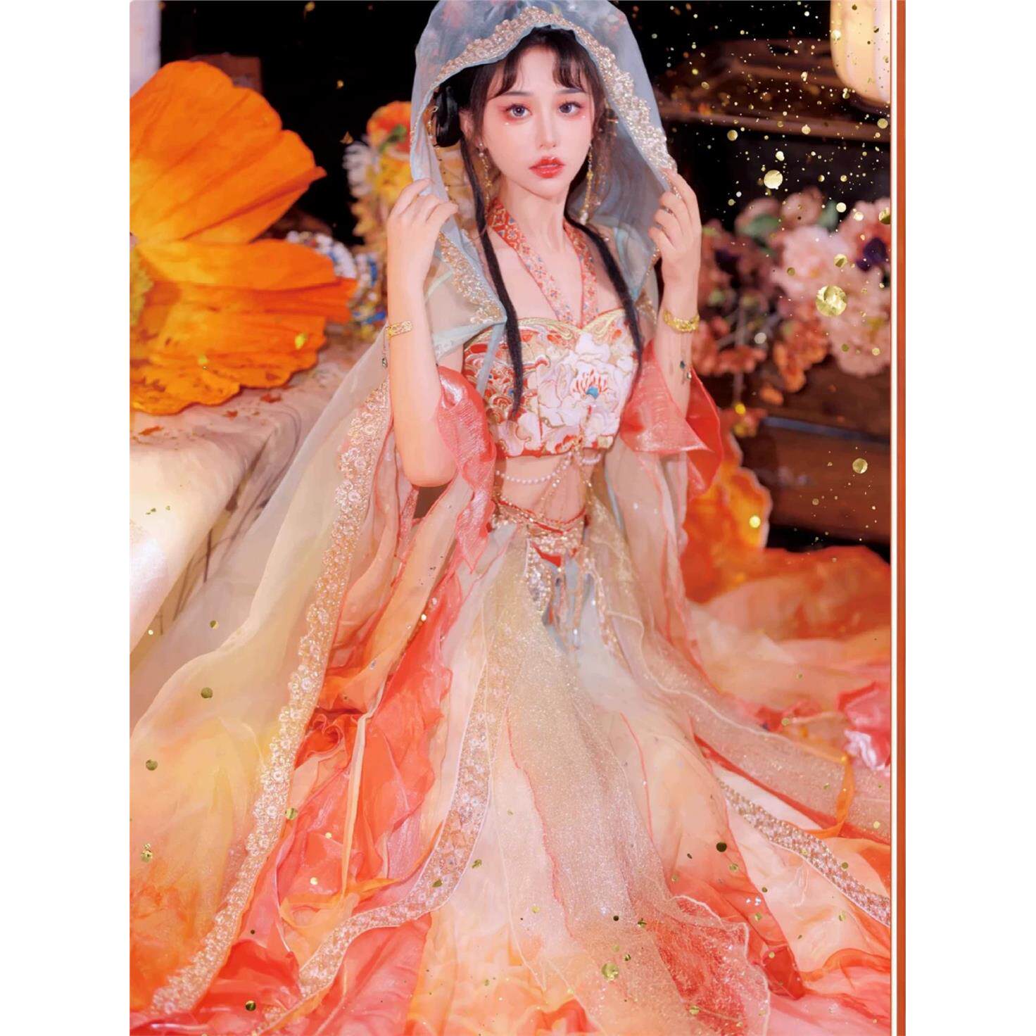 Dunhuang Feitian Female Western Region Dancer in Han Costume