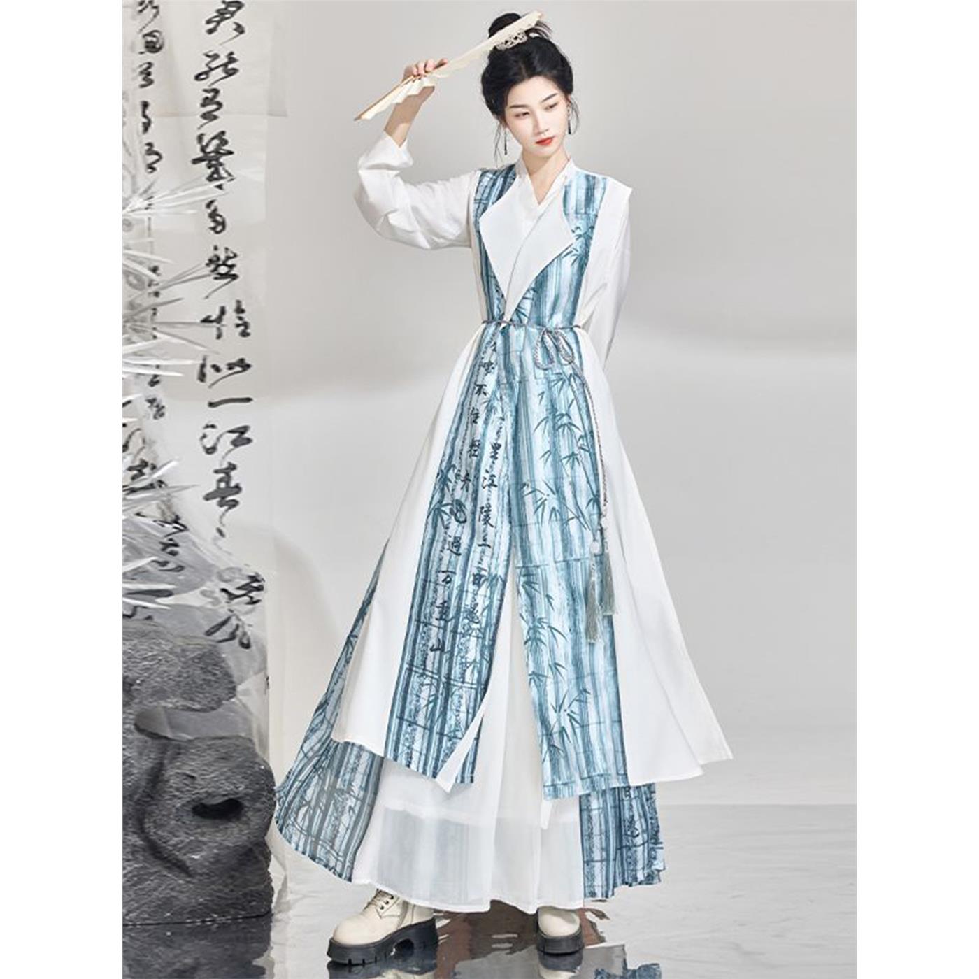Authentic original new Chinese Hanfu sleeveless