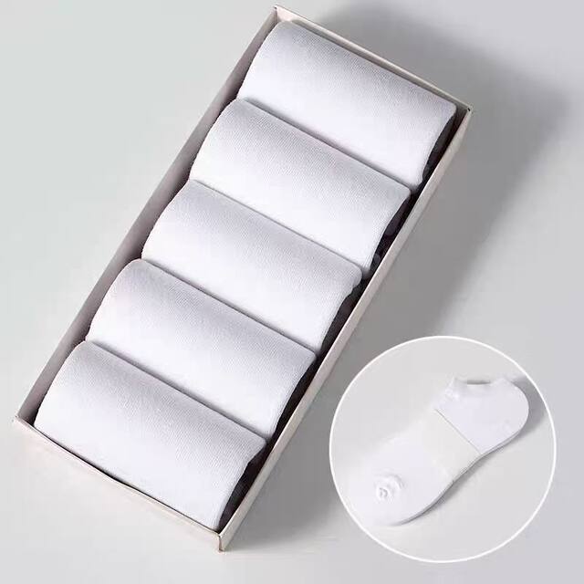 50 Pairs of Socks Men's Summer Socks Men's Summer Thin Short Socks Anti-odor and Sweat-Absorbent Low Cut Socks Crew Socks ຖົງຕີນຜູ້ຊາຍ