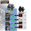 Summer motorcycle anti-fall carbon fiber gloves, breathable and non-slip