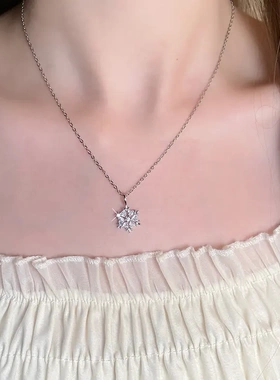 冬日序章系列雪花项链