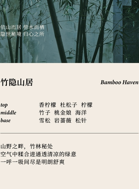 叙室竹隐山居无火香薰室内家用卧室高级熏香生日礼物