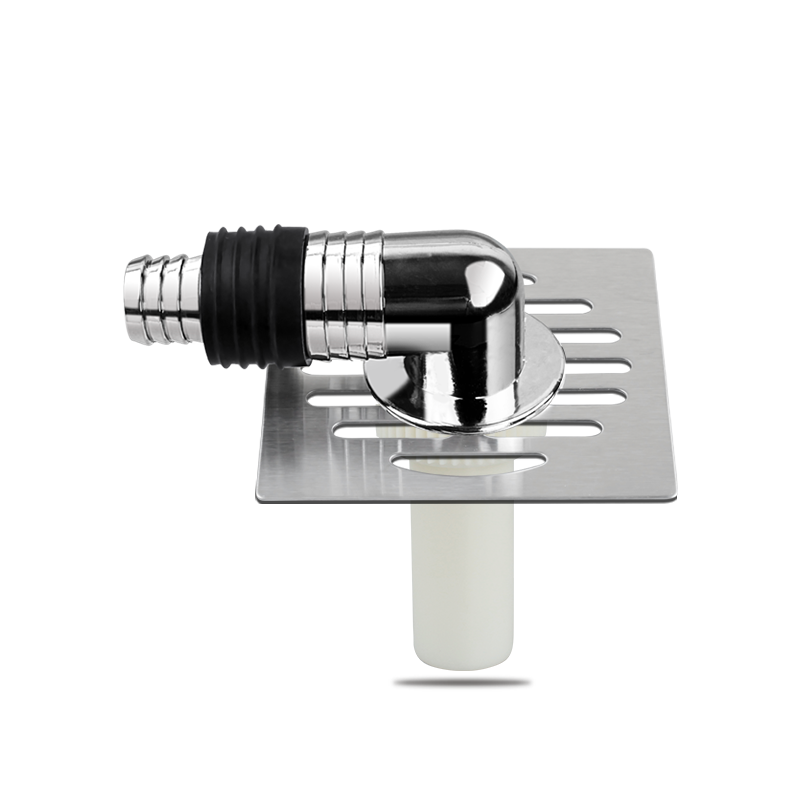 洗衣机地漏专用接头下水排水管道防反溢水二合一三通方形地漏盖子 - 图1