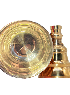 佛堂桌面摆件12号两节黄铜酥油灯