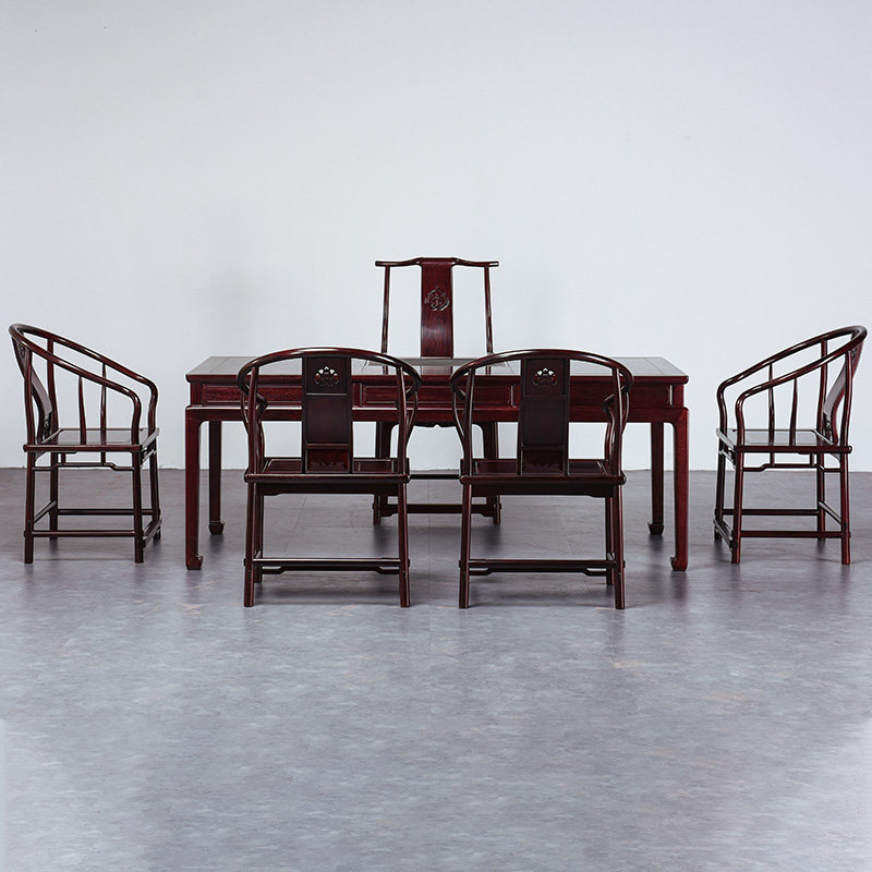 血檀家具新中式茶桌非洲小叶紫檀功夫茶台茶几实木泡茶桌椅六件套,淘宝优惠券,粉丝福利购,淘宝优惠卷