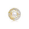LynnHaven SKY Star Track 18K Gold Australian White Seawater Pearl Ring Diamond Hand Accessories Light Luxury Gift