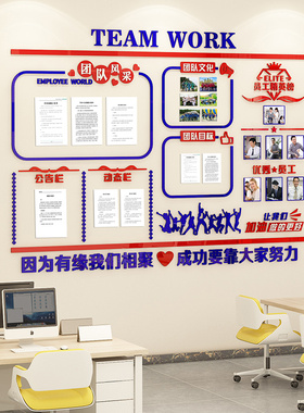 员工风采办公室墙面企业文化