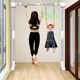 Safe and reliable support rod without drilling indoor horizontal bar