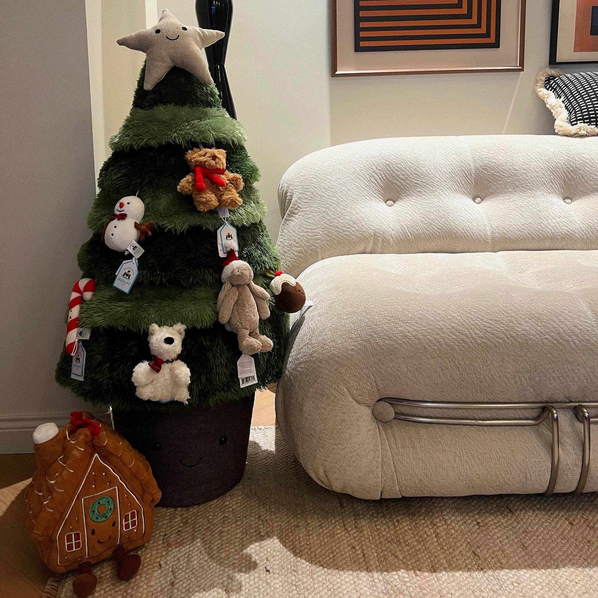 英国Jellycat2024圣诞节企鹅驯鹿花生雪人圣诞挂饰毛绒玩具礼物 - 图0