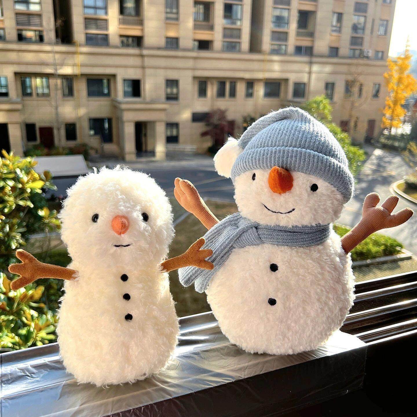 英国Jellycat2024圣诞节企鹅驯鹿花生雪人圣诞挂饰毛绒玩具礼物 - 图2