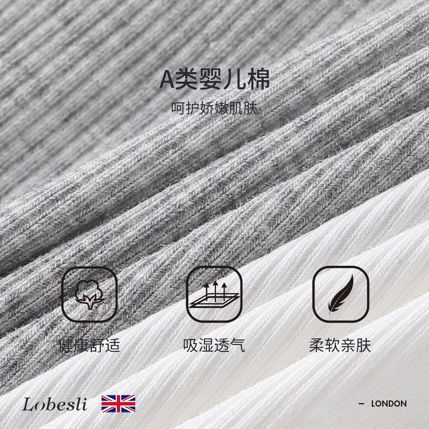 英国lobesli女安全裤a类纯棉抗菌裆防走光四角平角打底内裤二合一 - 图1