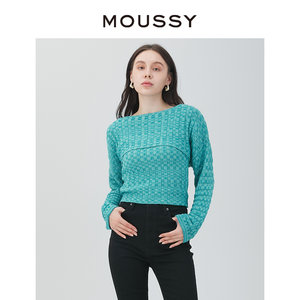 MOUSSY 2023夏季可两穿吊带罩衫两件套针织衫010GSW70-0590