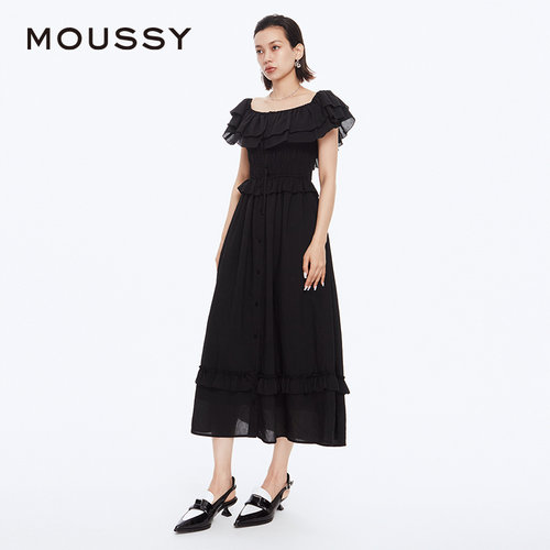 【明星同款】MOUSSY 春季海边度假风连衣裙028HSZ30-1641 - 图0