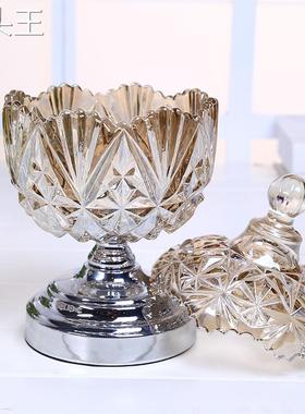 简约现代玻璃糖罐欧式轻