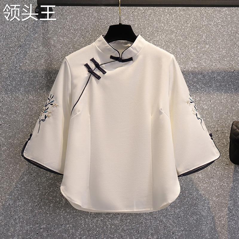 民国复古学生套装汉服改良旗袍上衣五四青年唐装班服大合唱演出服 - 图0