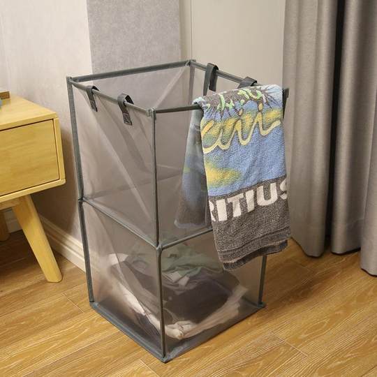 网纱可折叠脏衣篓筐洗衣篮衣服收纳篮 便携脏衣篮大号居家脏衣篓