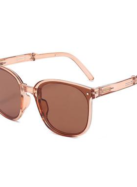 新款折叠墨镜女乌梅紫色高级感显脸小款太阳眼镜夏季