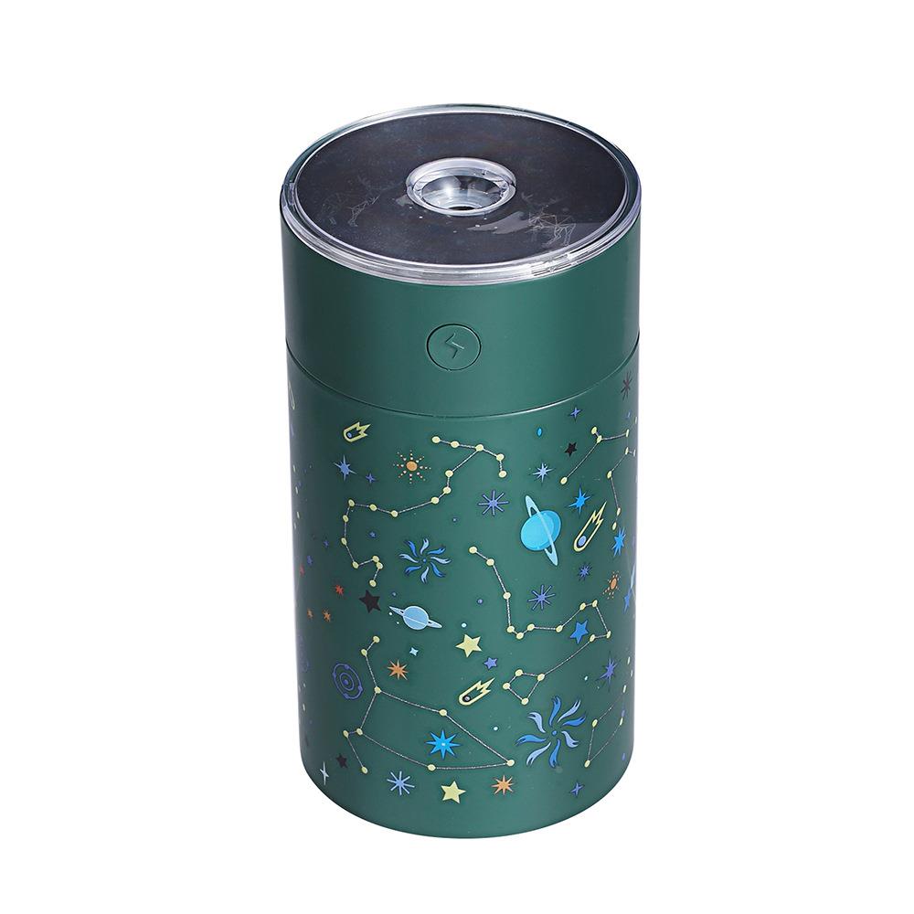 星空杯加湿器USB充电香薰机七彩投影灯便携补水净化喷雾器去干燥