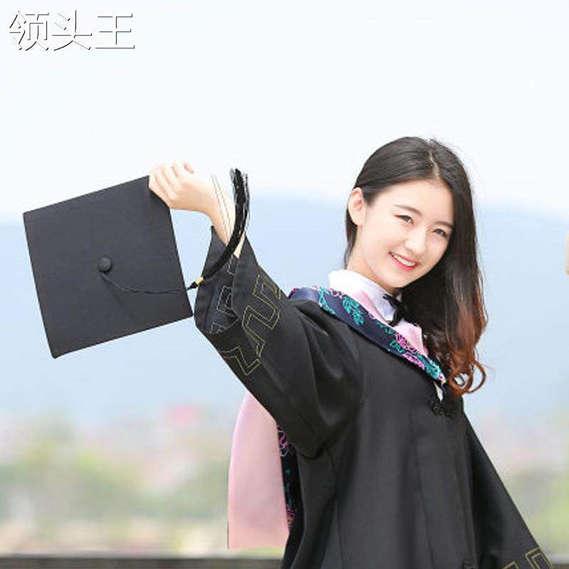 学士服毕业礼服文科工科中大学生硕博士学位服成人毕业演出照_虎窝淘