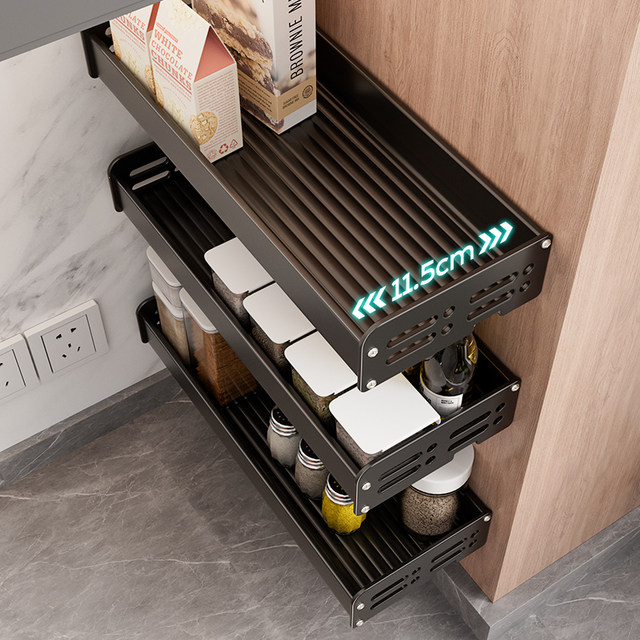 Kitchen multi-specification small combination spice storage rack