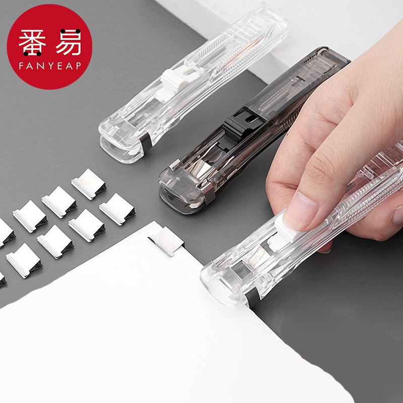 推夹器A1pq508-卷订书装订文具固定纸张文件纸夹补充夹金属小夹子 - 图2