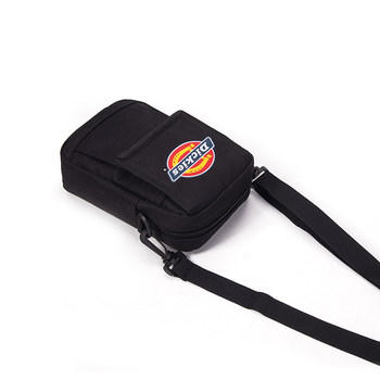 Dickies classic crossbody bag ຖົງສີ່ຫຼ່ຽມມົນຂະຫນາດນ້ອຍ ຖົງຜ້າບ່າ ຜູ້ຊາຍແລະແມ່ຍິງ ຮູບແບບດຽວກັນ ຄົນອັບເດດ: commuter ຖົງຄູ່ ສີດໍາ