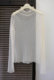 ເສື້ອຜ້າແຟຊັ່ນຍີ່ປຸ່ນ lace mesh top bottoming shirt for women