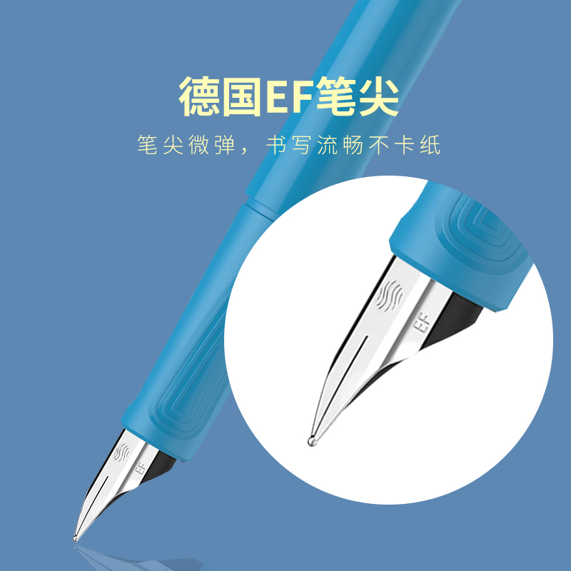 Schneider/施耐德德国进口钢笔小学生一二三年级BK403儿童EF0.35mm初学字帖练字硬笔书法墨水笔可替换墨囊 - 图3