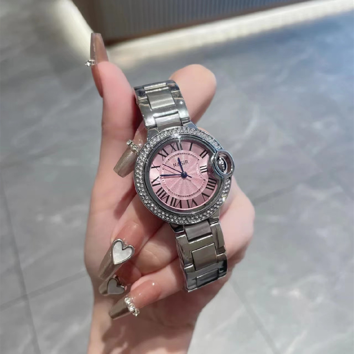 ciloa气球小众轻奢女表小巧粉表 迪洛希国产腕表