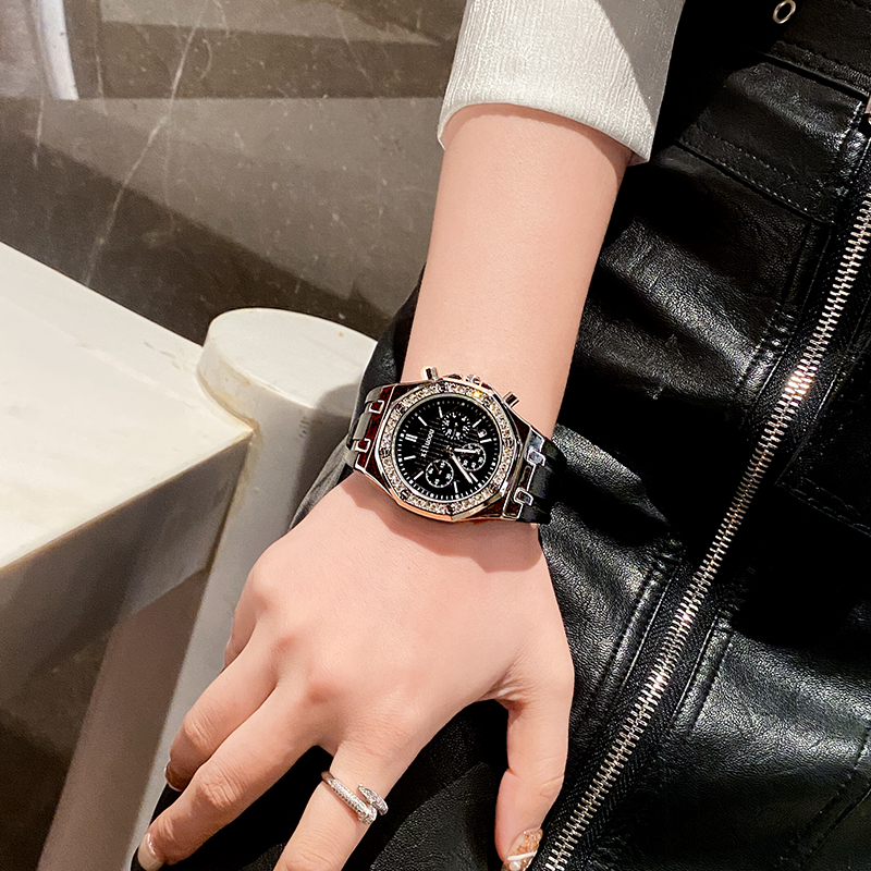 ap皇家橡树女满天星高级感机械表 迪洛希国产腕表