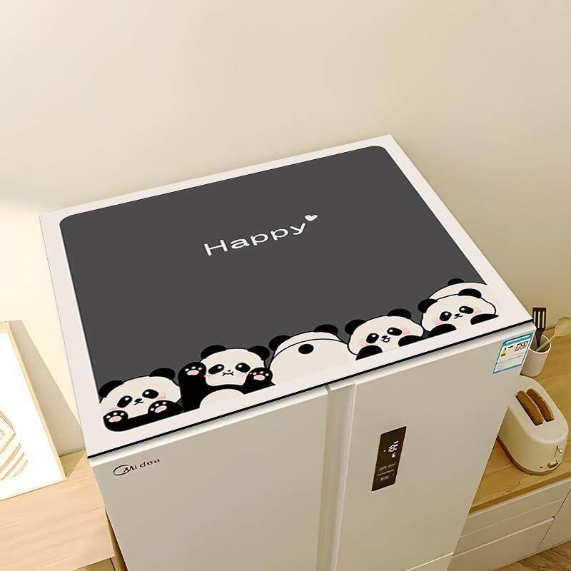 洗衣机遮盖布冰箱防尘盖垫卡通新款单双开门顶盖巾罩垫子单开门遮,淘宝优惠券,粉丝福利购,淘宝优惠卷