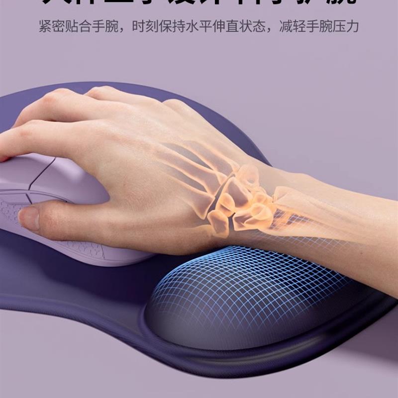 护手腕鼠标垫护腕人体工学键盘托防腱鞘炎男女生办公游戏一体手托 - 图0