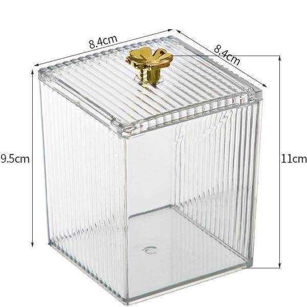 棉签收纳盒化妆棉桌面梳妆台防尘透明卸妆棉口红化妆品盒子亚克力,淘宝优惠券,粉丝福利购,淘宝优惠卷