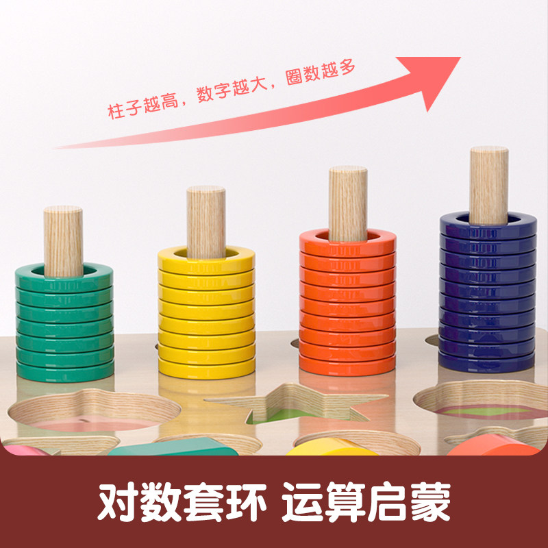 婴幼儿童数字拼图益智1一拼装玩具 gemem玩具拼图/拼板