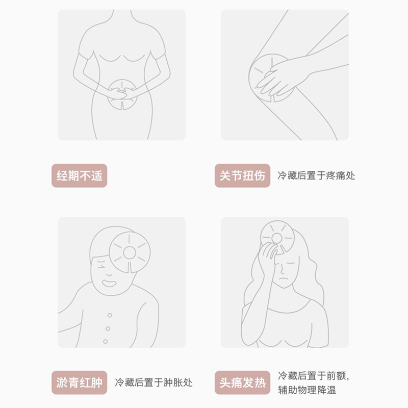 海氏海诺乳房冷敷垫贴冰袋医用级可重复使用产妇怀孕哺乳期降温