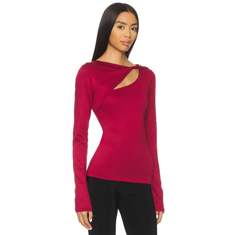 NIA SAN VICENTE 上装 红色 y2k辣妹风REVOLVE小众新款 - 图0