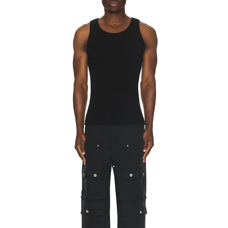 Junya Watanabe 渡边淳弥 COTTON NYLON RIB KNIT TANK T恤FWRD小 - 图1