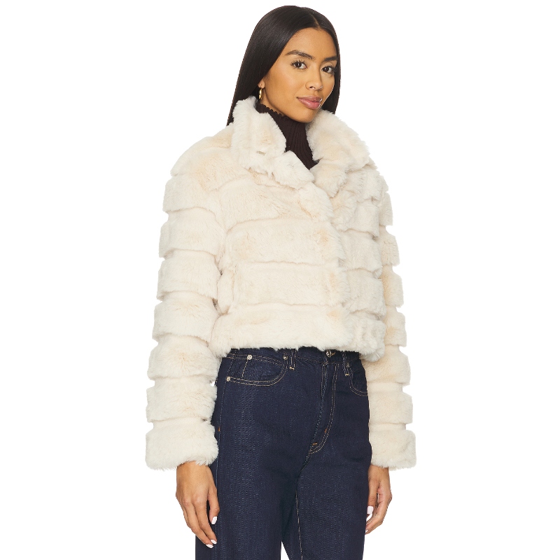 Adrienne Landau GOLDIE 夹克 奶油色美式休闲风REVOLVE小众新款 - 图0