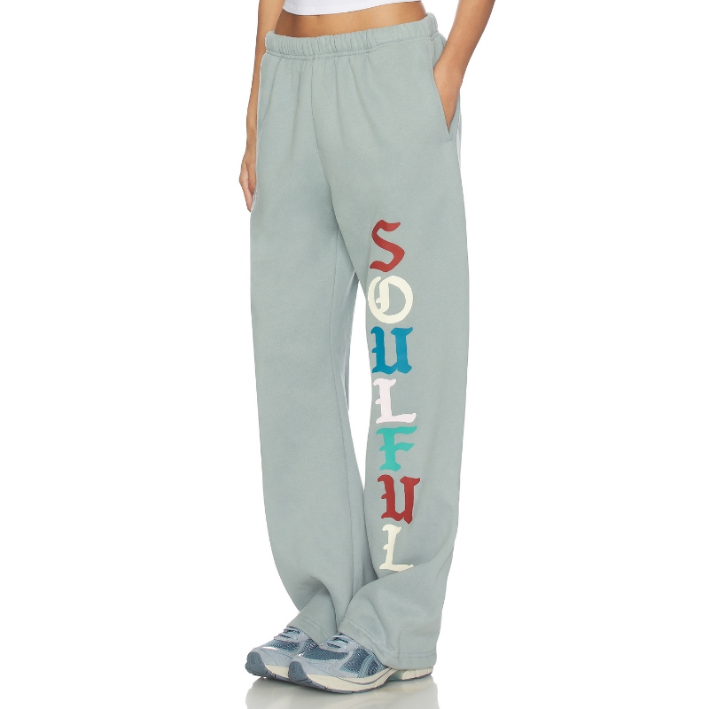 The Mayfair Group SOULFUL 运动长裤 蓝色 美式休闲风REVOLVE小 - 图1