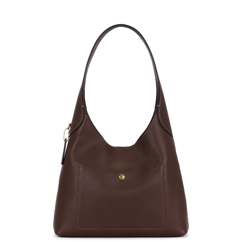 Coach 蔻驰 BROOKLYN 包袋 棕色 REVOLVE小众新款 - 图0