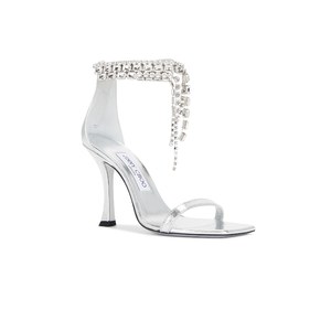 Jimmy Choo 周仰杰 VERITY 鞋履 金属银色REVOLVE新款女鞋