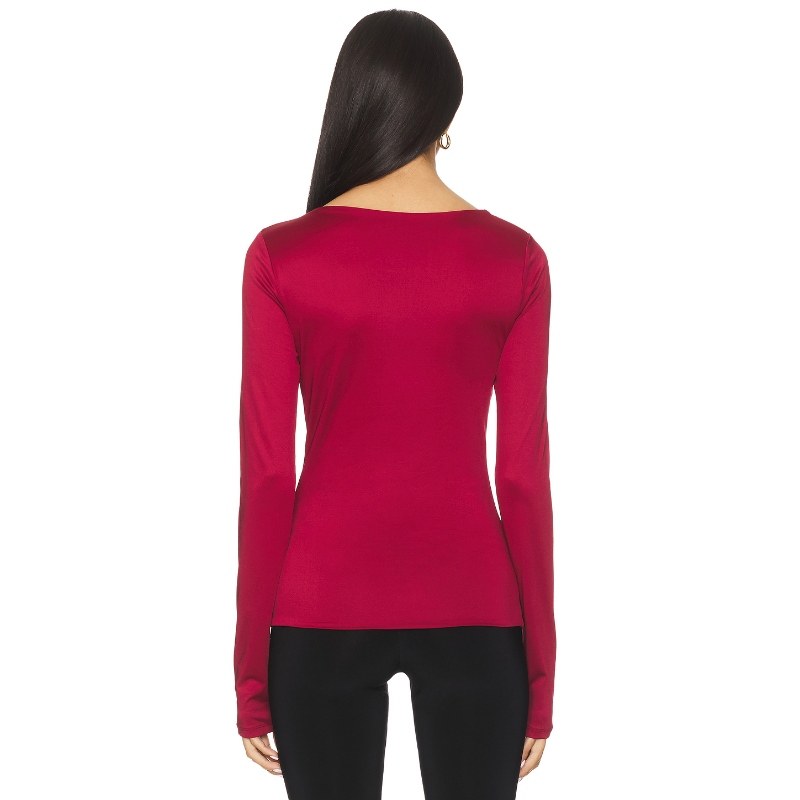 NIA SAN VICENTE 上装 红色 y2k辣妹风REVOLVE小众新款 - 图1