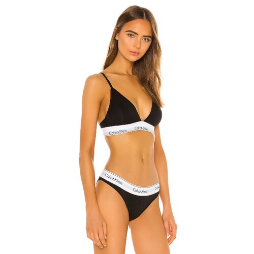 Calvin Klein Underwear TRIANGLE胸罩revolve比基尼CK运动内衣 - 图0